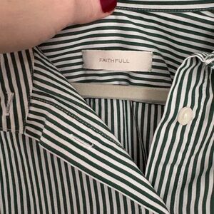 Faithful Freja Playsuit Green Stripe